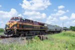 KCSM 4753 crosses a small bridge west of Dayton 